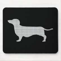 Dachshund Silhouette From Many Mousepad