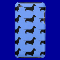 Dachshund Silhouette Pattern on any color casemate cases
