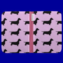Dachshund Silhouette Pattern on any color caseable cases