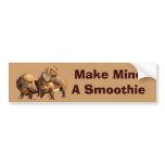 Dachshund Smoothies Bumper Sticker