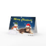 Dachshund Snowman Christmas Card