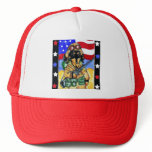Dachshund Soldier Trucker Hats