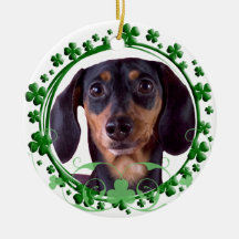Dachshund St. Patrick's Day Ornament
