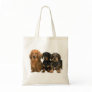 Dachshund Trio Tote Bag