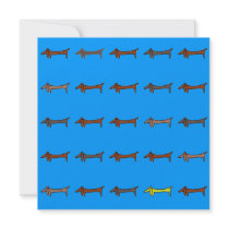 Dachshund, Weiner Dog Custom Announcements