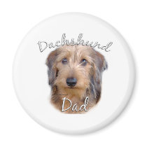 Dachshund (wirehaired) Dad 2 Fridge Magnets