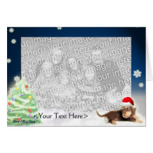Dachshund Xmas Photo Card (Customizable)