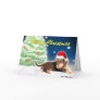 Dachshund Xmas Tree Christmas Card