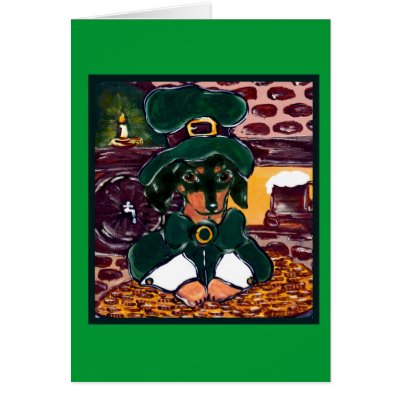 Dachshunds Greeting Card by Art_by_Joanne