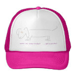 Dachshunds don't do tricks hats