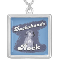 Dachshunds Rock Sterling Silver Neckchain Custom Necklace