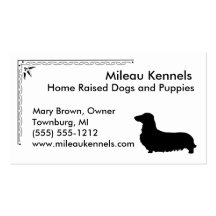 Dachsund Business Card