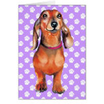 Dachsund Red Doxie Greeting Cards
