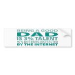 Dad 3% Talent Bumper Sticker