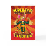 Dad Birthday Card - Super Dad Mouse Card - Super M