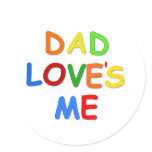 Dad Collection: Dad love me stickers