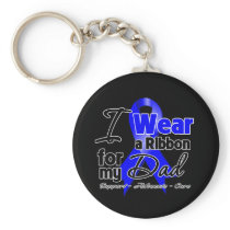 Dad - Colon Cancer Ribbon Key Chains