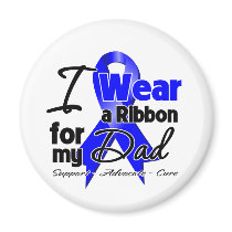 Dad - Colon Cancer Ribbon Refrigerator Magnets