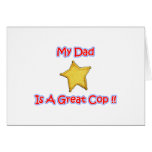 Dad Cop Gifts for cops. From Shirts to Buttons Card