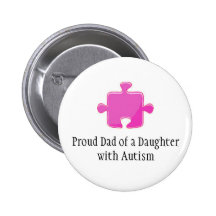 Dad/Daughter Autism Button