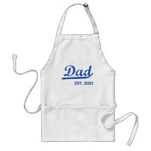 DAD EST. 2013 NEW DADDY BABY FATHER'S DAY GIFT APRONS