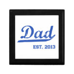 DAD EST. 2013 NEW DADDY BABY FATHER'S DAY GIFT TRINKET BOX
