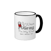 Dad - Grey Ribbon Awareness Mug