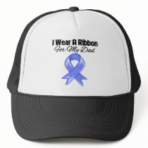 Dad - I Wear Periwinkle Ribbon Mesh Hat