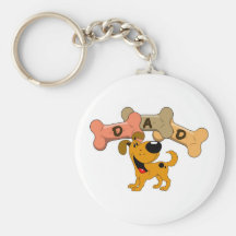Dad in Dog Treats Key Chains