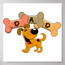 Dad in Dog Treats Poster