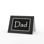 DAD Invitation  with Checked Border Greeting Card