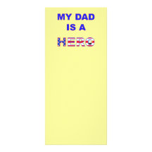 Dad is a Hero Rack Cards