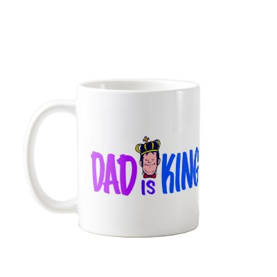 Dad Is King Mugs by CelebrationZazzle