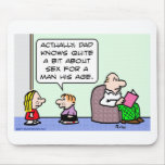 dad knows about sex kids mousepads