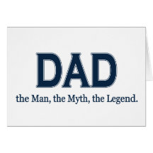 Dad Man Myth Legend Greeting Cards