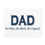 Dad Man Myth Legend Postcards