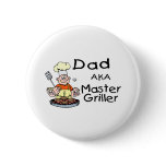 Dad Master Griller Button