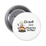 Dad Master Griller Button