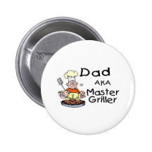 Dad Master Griller Button