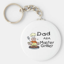 Dad Master Griller Keychains