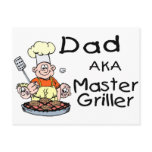 Dad Master Griller Postcard