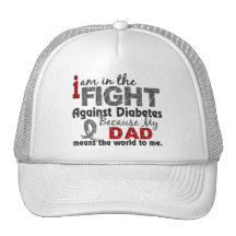 Dad Means World To Me Diabetes Hat