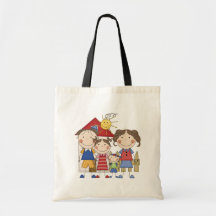 Dad, Mom, Big Sister, Little  Brother Family Bag