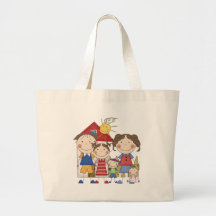 Dad, Mom, Big Sister, Middle Brother, Baby Sis Bags