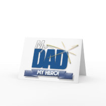 Dad My Hero - Fun Father's Day Gifts Card