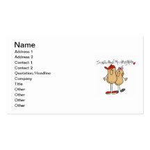 Dad - Nuts About My Daughter T-shirts and Gifts Business Card Templates
