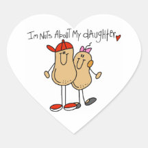 Dad - Nuts About My Daughter T-shirts and Gifts Sticker