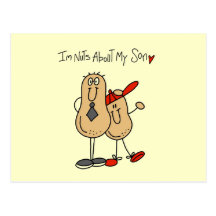Dad - Nuts About My Son T-shirts and GiftsD Postcards