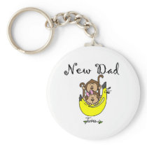 Dad of Twins Boy and Girl Tshirts and Gifts Keychains