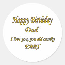 Dad, Old Cranky Fart Sticker
